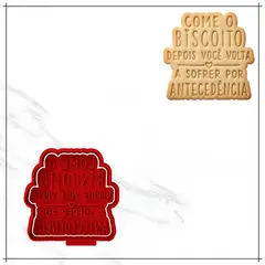 Cortador e Carimbo - Come o biscoito..