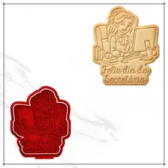 Cortador e Carimbo - Feliz dia da Secretária