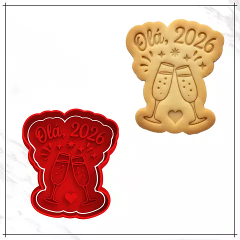 Cortador e Carimbo - Olá, 2026 - comprar online