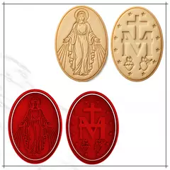 Cortador e Carimbo - Medalha Milagrosa