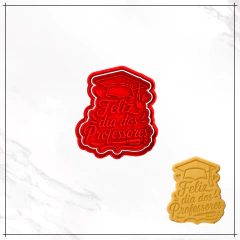 Cortador e Carimbo - Feliz dia dos Professores 7 cm - comprar online