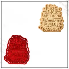 Cortador e Carimbo - Mãe, Sua sabedoria ilumina meus passos
