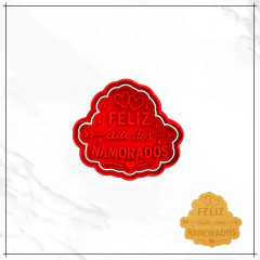 Cortador e Carimbo - Feliz dia dos Namorados 2 - comprar online