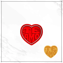 Cortador e Carimbo - Te amo - comprar online