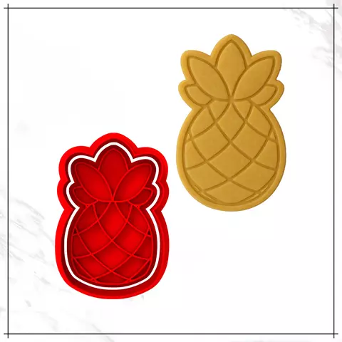 Cortador e Carimbo - Abacaxi - comprar online