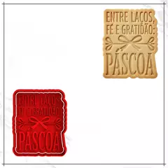 Cortador e Carimbo -Entre laços, fé e gratidão, Páscoa!