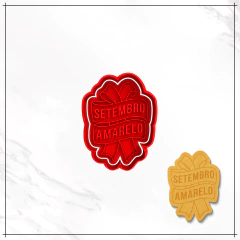 Cortador e Carimbo - Setembro Amarelo Laço - comprar online