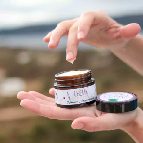Crema Facial Nutritiva Caléndula y Rosa mosqueta