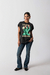 Musculosa Crop Acid Wash Estampa Palm Spring en internet