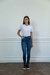 Jean Urban Skinny Azul Oscuro Con Hilo Camel - comprar online