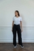 Jean Straight Leg Negro Rigido - comprar online