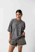 Remera De Jersey Oversize Ruby Lips Beso - comprar online