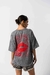Remera De Jersey Oversize Ruby Lips Beso en internet