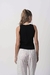 Musculosa Collareta Ancha Con Borgado - comprar online