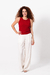 Musculosa Collareta Ancha Con Borgado - comprar online