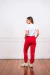 Pantalon De Friza Basico Con Estampa