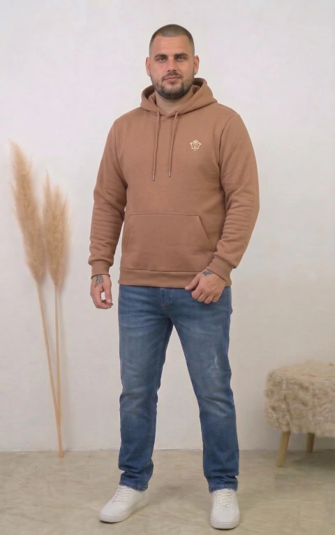 Buzo De Friza Big Fit Con Logo
