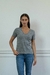 Remera De Algodon Con Lycra Escote V - comprar online