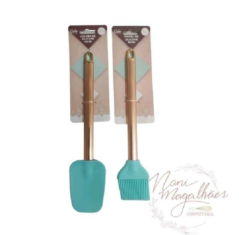 Kit Colher e Pincel de silicone- Art house 049