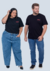 Camiseta Plus Size 100% Algodão Believe in Yourself Preta - comprar online