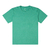 Camiseta plus size básica lisa na cor verde, feita 100% em algodão.