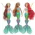 Boneca sereia para crianças, boneca princesa, peixe beleza, com luze