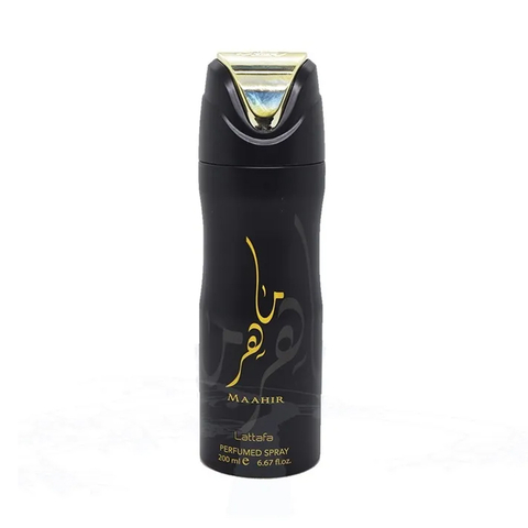 Spray Corporal Perfumado Lattafa Maahir Compartilhável 200ml