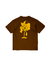 CAMISETA TRASH FLOWER AK MARROM - comprar online