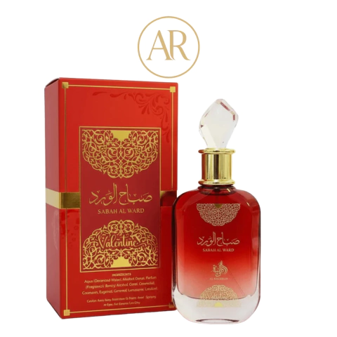 Perfume Sabah Al Ward Valentine Lattafa 100ml – Floral Doce e Envolvente