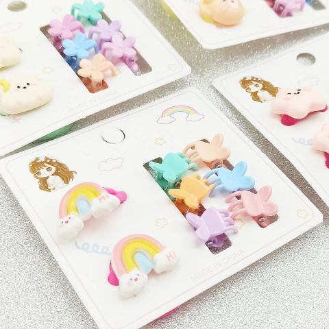 Kit Gomita Y Broches Con Detalle