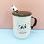 Taza Panda Ceramica C/Tapa Y Cuchara - comprar online