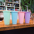 Vaso Eco Con Sorbete Liso Pastel - comprar online