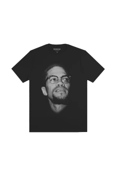 CAMISETA KOROVA FACES MALCOM X PRETA - comprar online