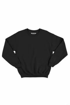 MOLETOM KOROVA GOLA CARECA PRETO