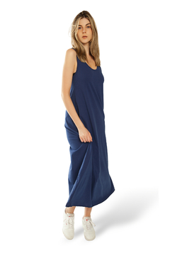 VESTIDO STELLA KOROVA AZUL ESTONADO na internet