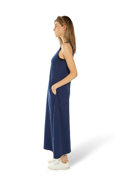 VESTIDO STELLA KOROVA AZUL ESTONADO - comprar online