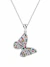 COLAR COM PINGENTE CRAVEJADO BORBOLETA - comprar online