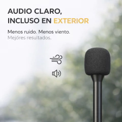 Soporte de Mano Micrófono Inalámbrico Celular Periodista Entrevistas en internet