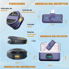 Micrófono Inalámbrico Corbatero - Celular, Iphone USB-C - tienda online