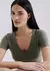 Blusa Básica Feminina Slim Decote V 02TQ HERING - loja online