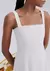 Vestido Midi Evasê Alças Médias Rústico Com Linho K5CX HERING - comprar online