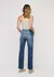 Calça Jeans Reta Cintura Alta Com Elastano ZKBE DZARM na internet