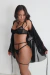 Robe Tule Fascínio-Preto - Alure Moda Intima 