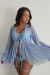 Robe Tule Fascínio-Azul bêbê na internet