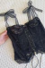 Corset Laço/Preto - Alure Moda Intima 