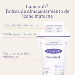 BOLSAS DE ALMACENAMIENTO DE LECHE MATERNA X 50 - Coletrix