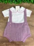 Jardineira Suspensório em Tricot Lilás com Body Rococó - comprar online