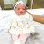Saída Maternidade Cecília Branco com Rosa Bebê - Laços da Bela