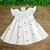 Vestido Casinha de Abelha Branco com Bordado Vermelho - comprar online