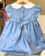Vestido Aurora Azul Acetinado - loja online